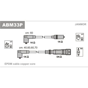 JANMOR Sada zapaľovacích káblov ABM33P
