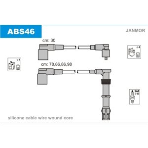 JANMOR Sada zapaľovacích káblov ABS46