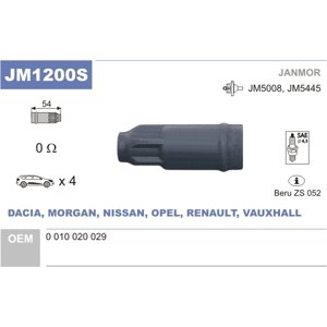 JANMOR Pripájací konektor zapaľovacej cievky JM1200S