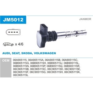 JANMOR Zapaľovacia cievka JM5012