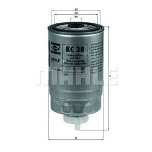 KNECHT Palivový filter KC38