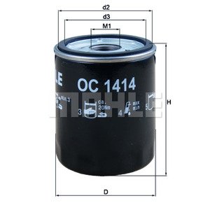 KNECHT Olejový filter OC1414