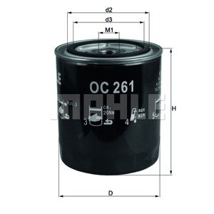 KNECHT Olejový filter OC 261