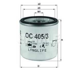 KNECHT Olejový filter OC4053