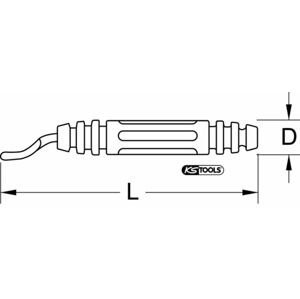 Prerezávač závitov pre ventil pneumatiky