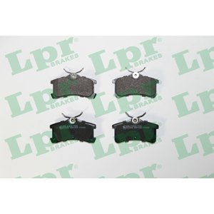 LPR Sada brzdových platničiek kotúčovej brzdy 05P1233