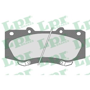 LPR Sada brzdových platničiek kotúčovej brzdy 05P1682