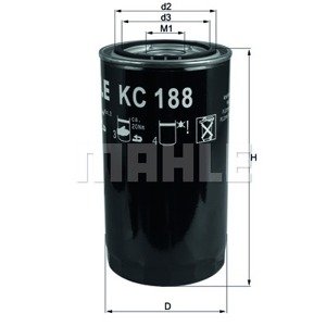 MAHLE ORIGINAL Palivový filter KC188