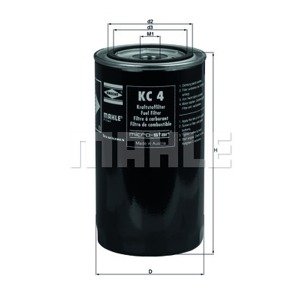 MAHLE ORIGINAL Palivový filter KC4