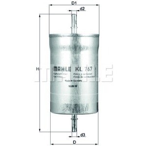MAHLE ORIGINAL Palivový filter KL767