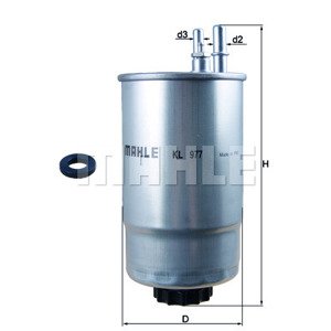 MAHLE ORIGINAL Palivový filter KL 977D