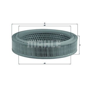 MAHLE ORIGINAL Vzduchový filter LX160