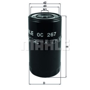 MAHLE ORIGINAL Olejový filter OC267