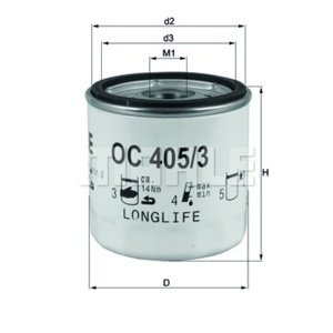 MAHLE ORIGINAL Olejový filter OC4053