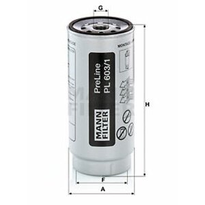 MANN-FILTER Palivový filter PL 603/1 X