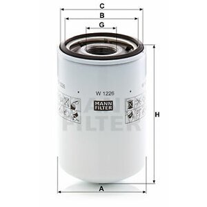 MANN-FILTER Filter pracovnej hydrauliky W1226