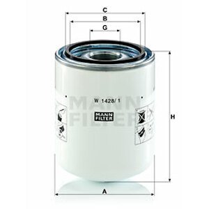 MANN-FILTER Filter pracovnej hydrauliky W14281