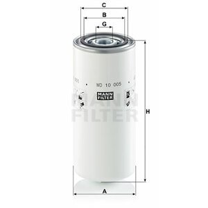 MANN-FILTER Filter pracovnej hydrauliky WD10005