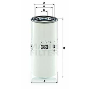 MANN-FILTER Filter pracovnej hydrauliky WD10018