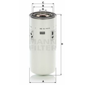 MANN-FILTER Olejový filter WD 13 145/24