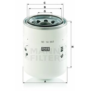 MANN-FILTER Filter pracovnej hydrauliky WD 14 002