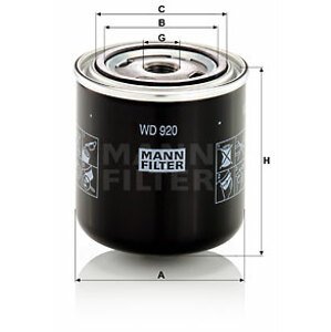 MANN-FILTER Filter pracovnej hydrauliky WD920