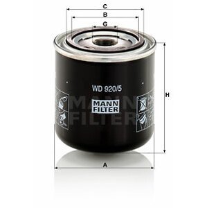 MANN-FILTER Filter pracovnej hydrauliky WD9205