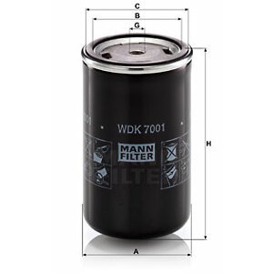 MANN-FILTER Palivový filter WDK 7001