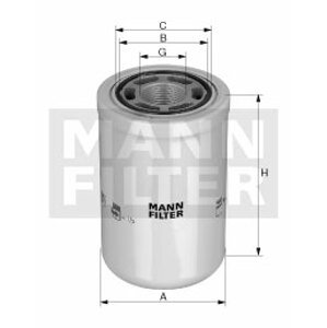 MANN-FILTER Filter pracovnej hydrauliky WH1257
