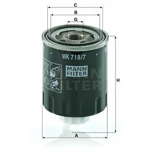 MANN-FILTER Palivový filter WK7187