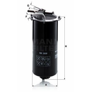 MANN-FILTER Palivový filter WK 8059