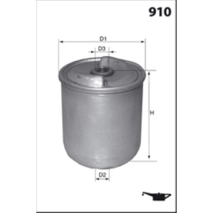 MECAFILTER Olejový filter EHC8400