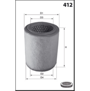 MECAFILTER Vzduchový filter EL3914