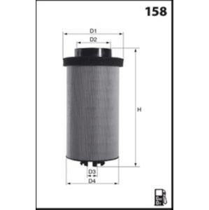 MECAFILTER Palivový filter ELG5544
