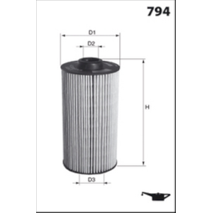 MECAFILTER Olejový filter ELH4427
