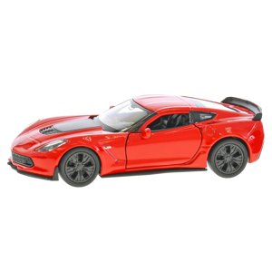 Auto Corvette Z06 11,5 cm kov na spätný chod - červené