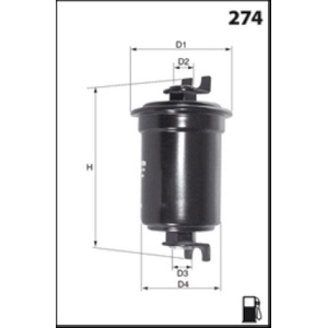 MISFAT Palivový filter E118