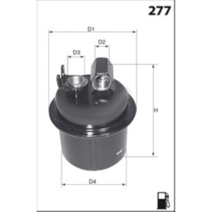 MISFAT Palivový filter E122