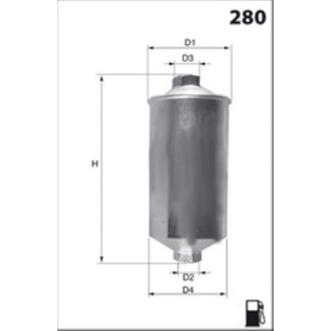 MISFAT Palivový filter E502