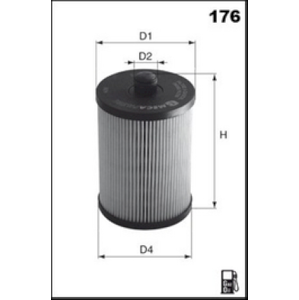 MISFAT Palivový filter F126