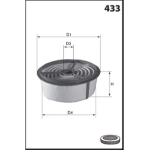 MISFAT Vzduchový filter R643