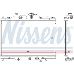 NISSENS Chladič motora 606117