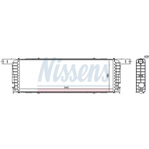 NISSENS Chladič motora 606434