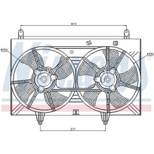 NISSENS Ventilátor chladenia motora 85615