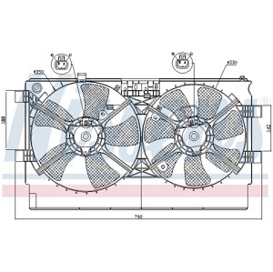 NISSENS Ventilátor chladenia motora 85635
