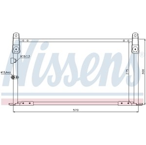 NISSENS Kondenzátor klimatizácie 940018