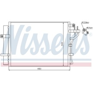 NISSENS Kondenzátor klimatizácie 940219