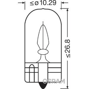 OSRAM Žiarovka pre osvetlenie prístrojového panelu 2841