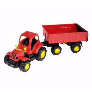 Polesie Traktor s prívesom 41 cm - červený