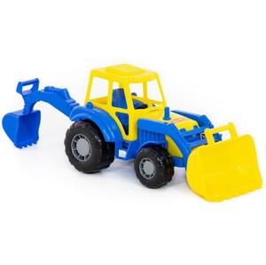Traktor Majster s lopatou 27 cm - modrý